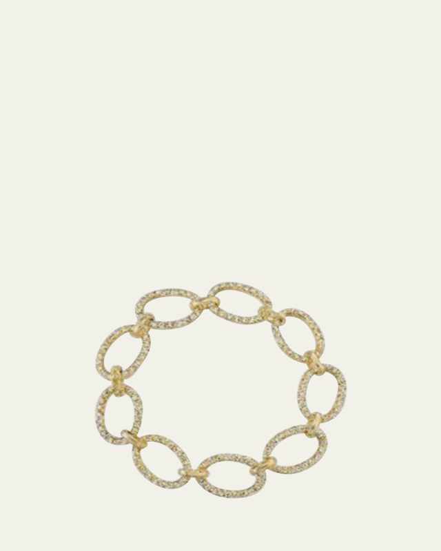 18k Yellow Gold 6.75" Large Link Bracelet